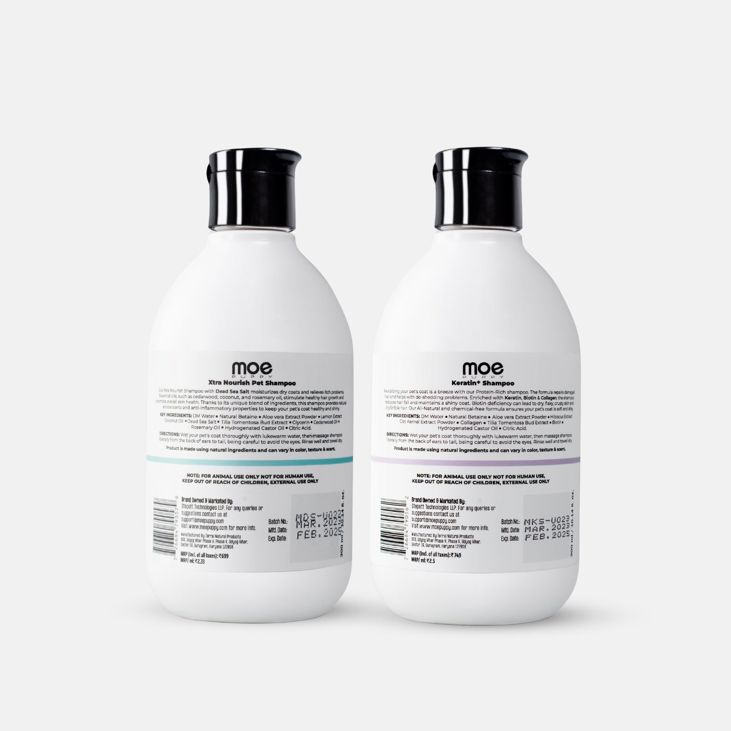 Keratin+ Shampoo & Xtra Nourish Pet Shampoo Combo