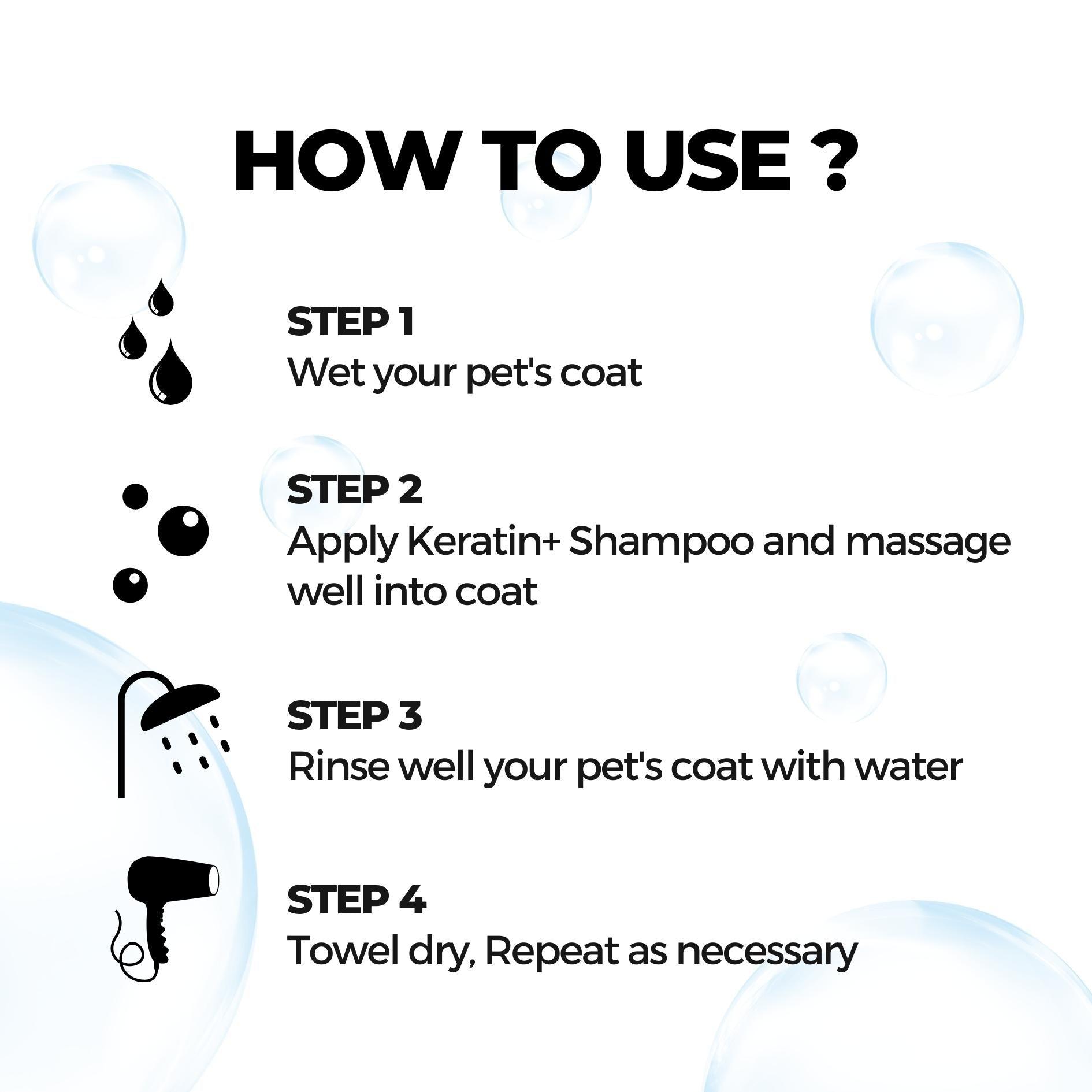 how to use shampoo