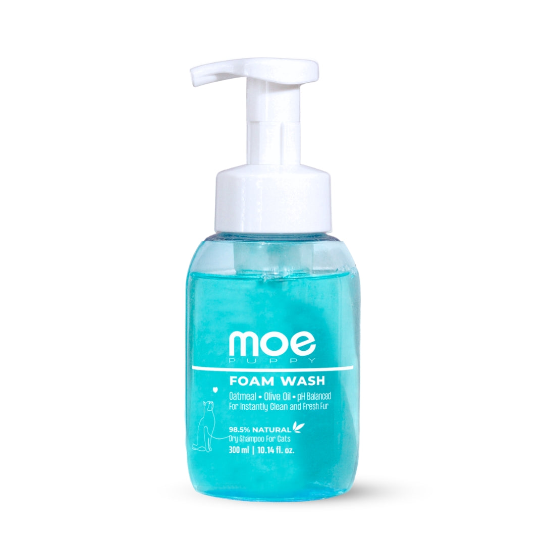 Moe Puppy Foam Wash for Cats โ Cleansing, Conditioning & Odor Removal | Safe for Kittens (300 ml)