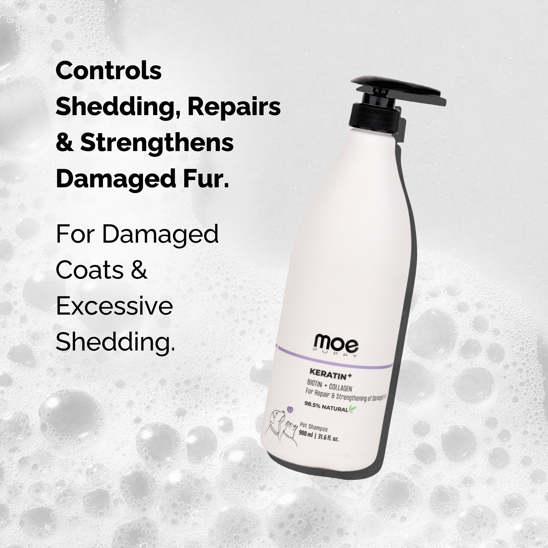 Keratin+ Hairfall Shampoo for Dogs & Cats 900ml