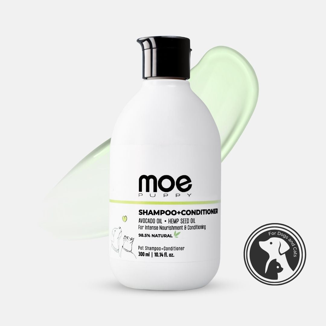 Moe Puppy Shampoo+conditioner Bottle for dogs and cats