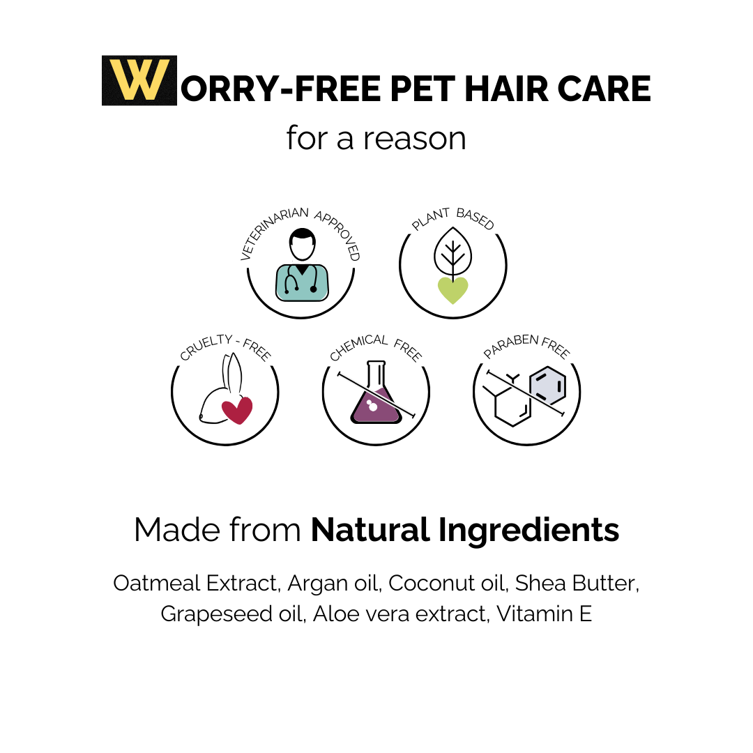 Moe Puppy 4 in 1 Conditioner, made from natural ingredients worry-free pet hair care