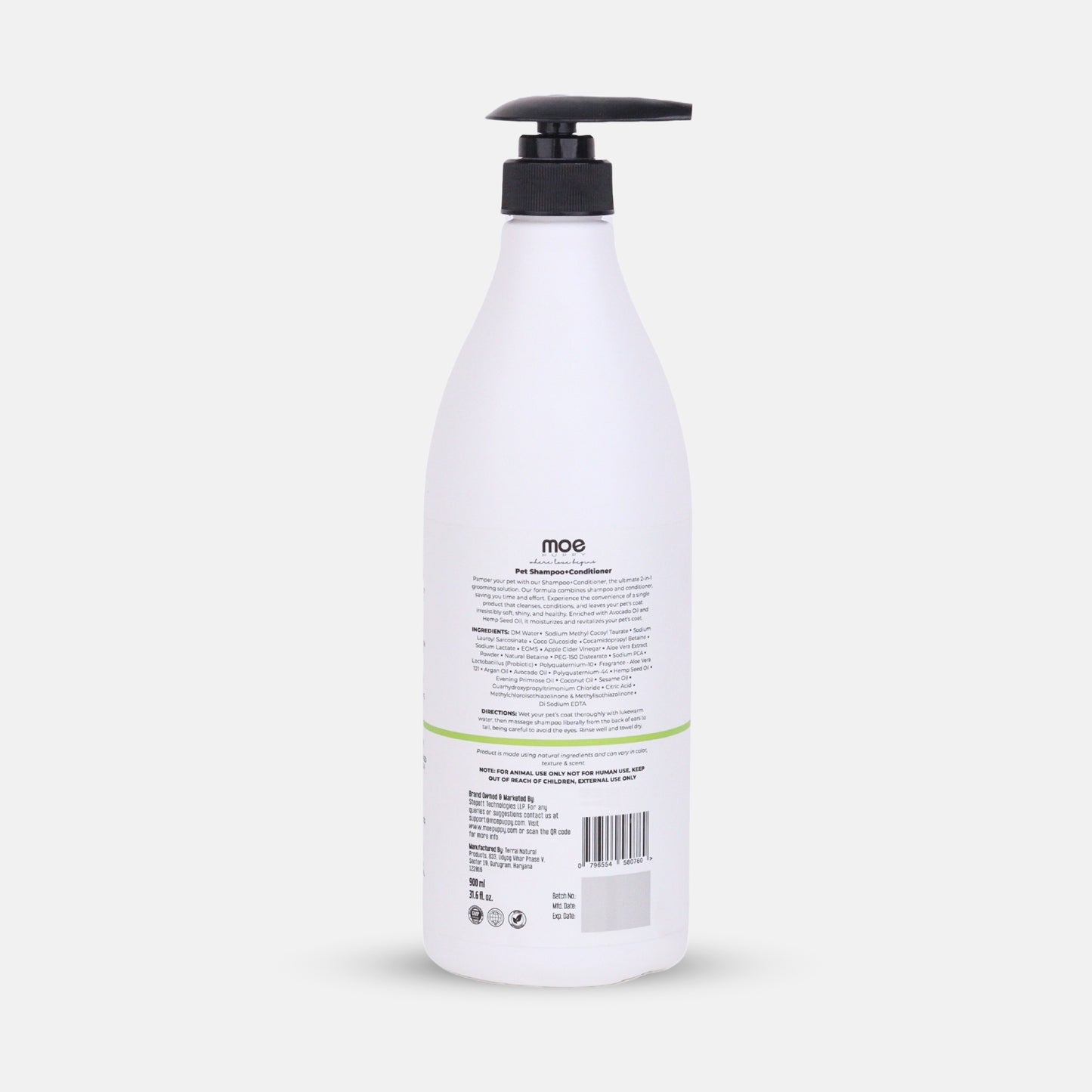 2 in 1 Shampoo plus Conditioner for Pets | 900ml