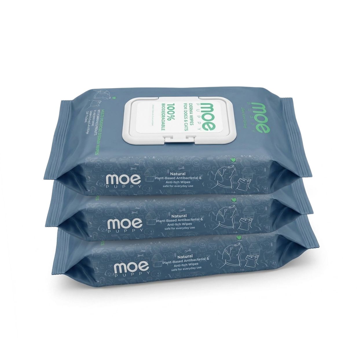 Multipurpose Derma Wipes for Dogs & Cats