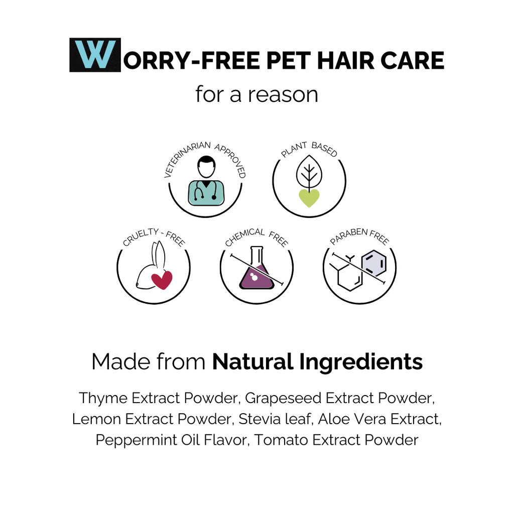 Moe Puppy Dental Spray, worry-free pet hair care made from natural ingredients