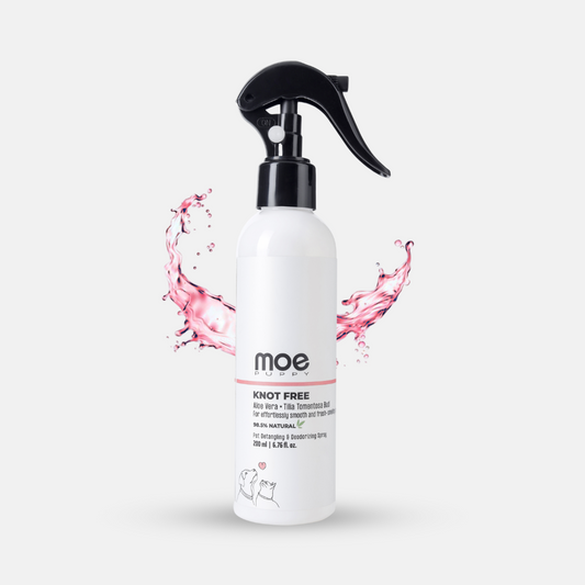 Moe Puppy Deodorizer & Detangler Spray bottle for Dogs and Cats