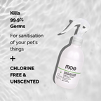 Moe puppy pet safe disinfectant spray kills 99.9% germs and unscented