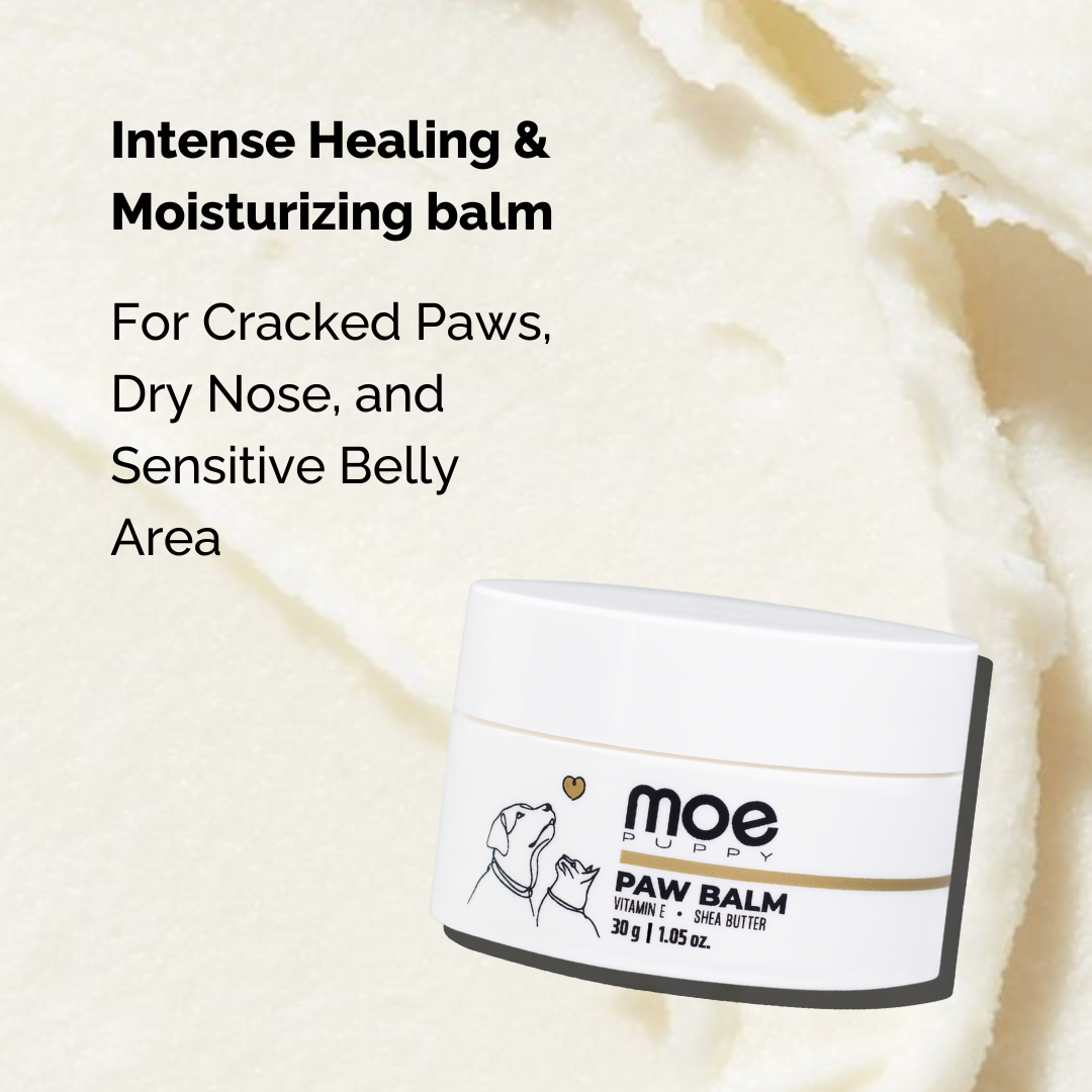 Moe Puppy Paw Balm, Paw cream for dogs, Intense healing and moisturizing balm