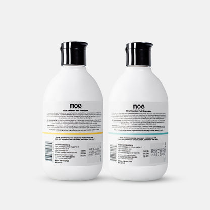Tick Defense & Xtra Nourish Pet Shampoo Combo from back