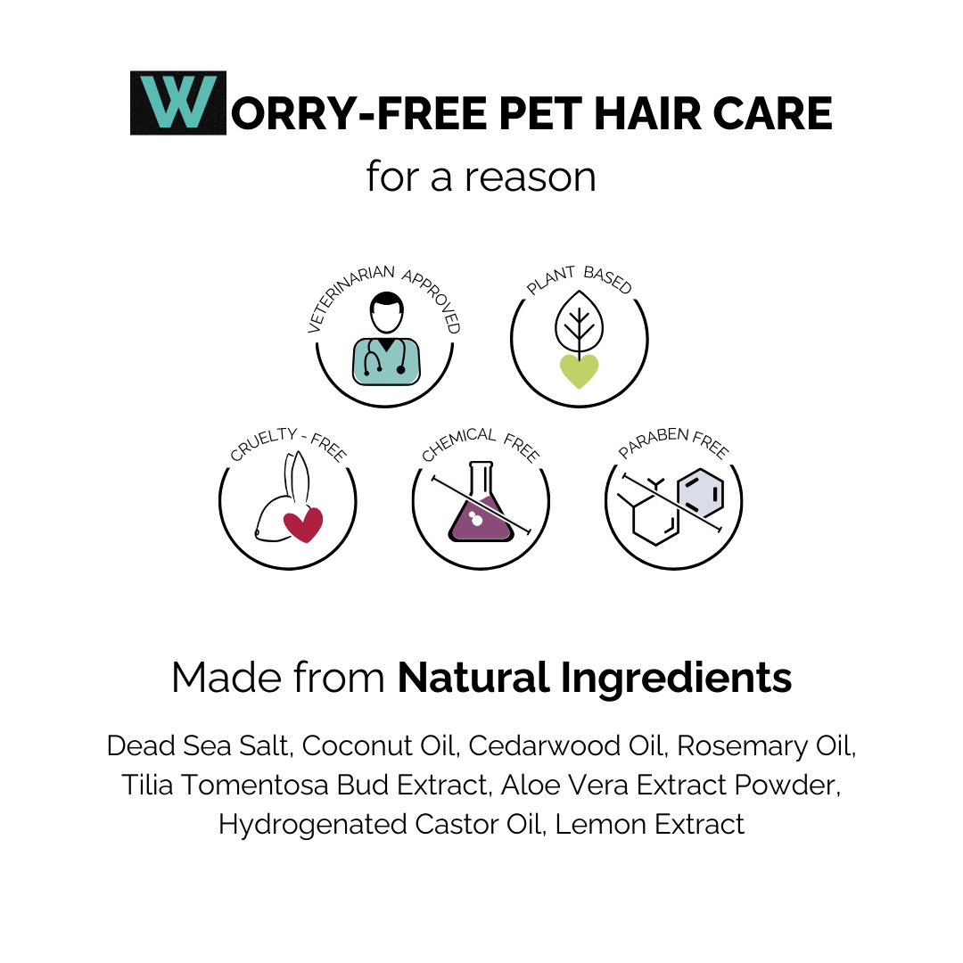 Moe Puppy Xtra Nourish Medicated Shampoo for Dogs & Cats, worry free pet hair care