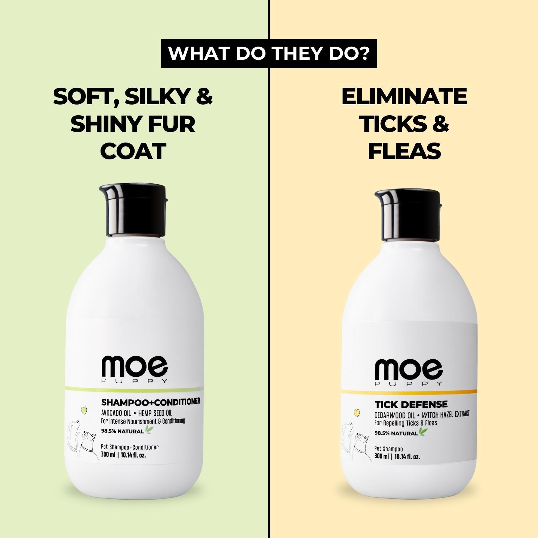 Shampoo Conditioner Tick Defense Pet Shampoo Combo – Moe Puppy